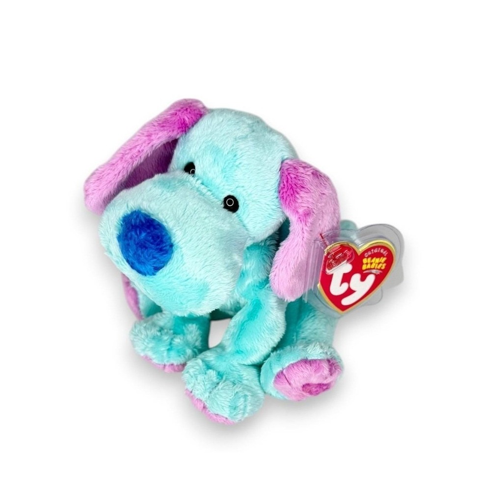 Kookie the Dog Ty Beanie Baby | Cotton Candy Pup | Mint Heart Tag